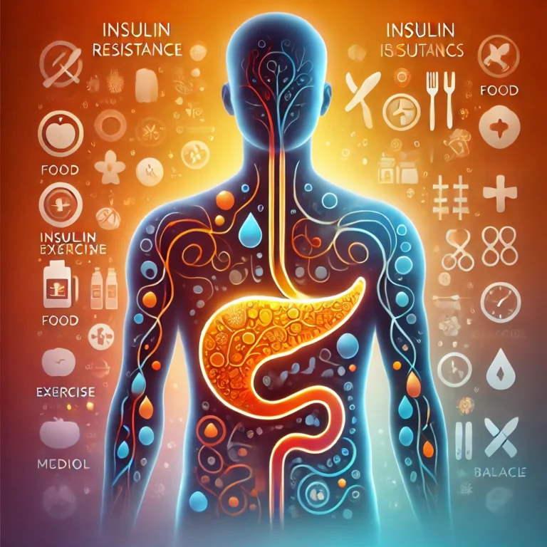 a person with a body and many symbols